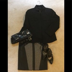 Mixed Media Pencil Skirt